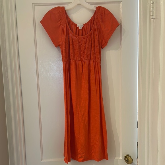 A Pea in the Pod Vibrant Orange Dress - Picture 1 of 3